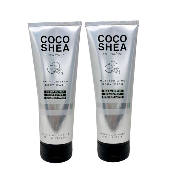 Generic Bath and Body Work Coco Shea Cucumber - Pack of Two - Moisturizing Body Wash