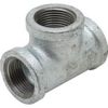 Matco-Norca ZMGT03 Galvanized Malleable Iron Tee, 1/2", Silver