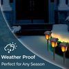Morvat LED Flame Flickering Torch Outdoor Landscape Pathway Solar Lights, 8 pack