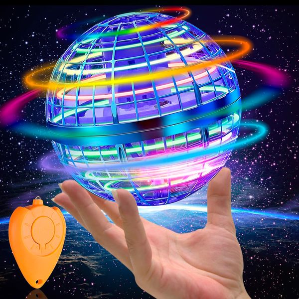 XTNANXLAO Flying Ball Hover Ball Toys, Soaring Nebula Orb Flying Orb, Hand Controlled Fly Boomerang Fly Spinner Ball Nova Pro