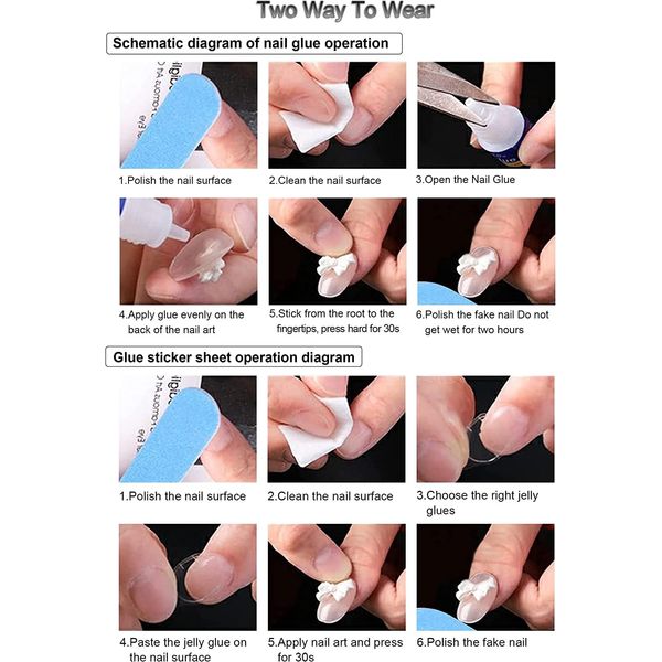 HIVOGUE Gel Nail Seal, For Feet, Manicure Membrane Included, Long Lasting, Odorless, Waterproof, SGS Certified, Safe, Paste and Harden, Gradient, Office Nails, Glitter, Cute, Simple, Women, Present,