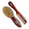 Kent Tortoiseshell Effect Soft Natural Bristle Baby Brush and Comb Set