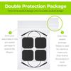 AUVON TENS Unit Replacement Pads Combination Set, 20 Packs Multiple Black 