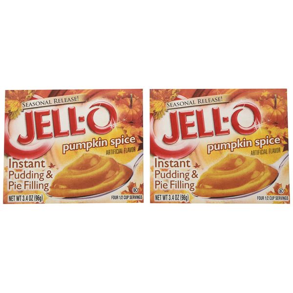 Kraft Jell-o Instant Pudding & Pie Filling, Pumpkin, 3.4-ounce Boxes (Pack of 8)