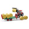 Bruder 02220 Bale Transport Trailer with 8 Round Bales