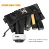 KRYDEX Tactical Chest Rig Elastic Rig Cummerbund with X Harness and Admin Pouch (MCBK)