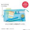 LIHIT LAB SOERU A8100-1 Transparent Clear Pen Case, Approx. 20 Pens