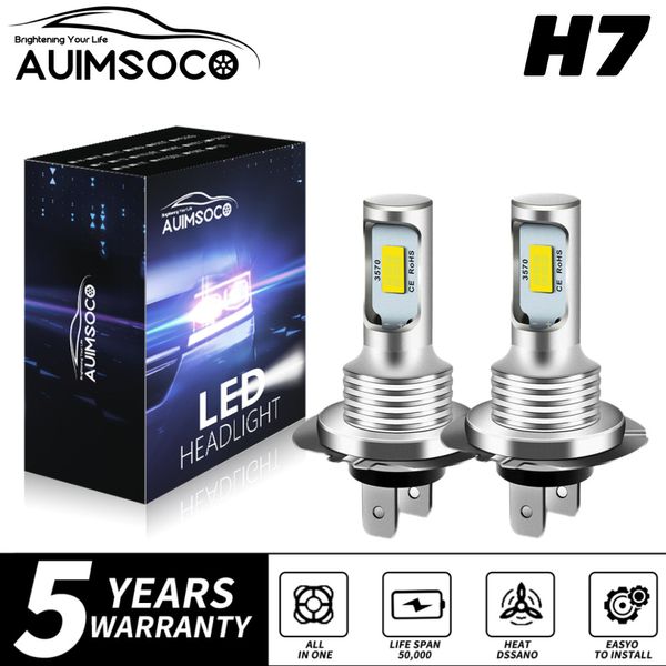 2x H7 LED Headlight Bulbs Conversion Kit High Low Beam 6000K Super White Bright