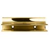 CRL EH130 Brass Rectangular Interior Shower Shelf Clamp with Support Leg