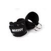 ODESSY Padded Ankle Straps - Support for Cable Kickbacks (Black Marble)