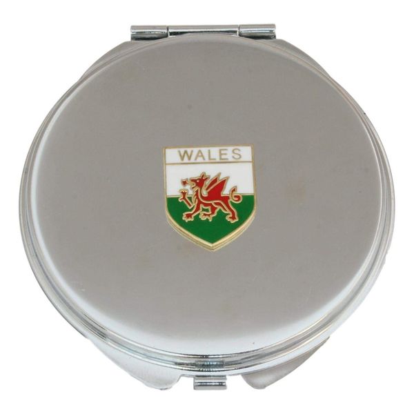 Welsh Shield Compact Mirror Handbag Gift With Free Engraving 492