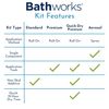 Bathworks Bathtub Refinishing Kit: Essentials Kit & Ez Etch Kit (Almond)