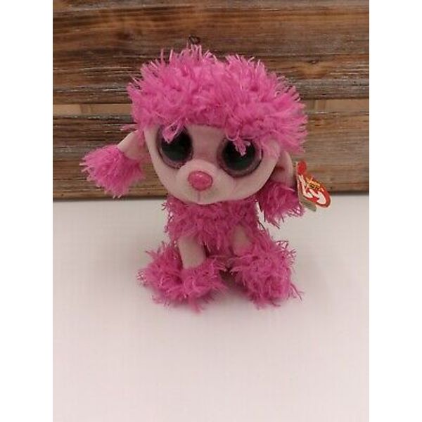 Ty Beanie Boos PATSY the Pink Poodle Dog (6 Inch) Stuffed Plush Animal Toy