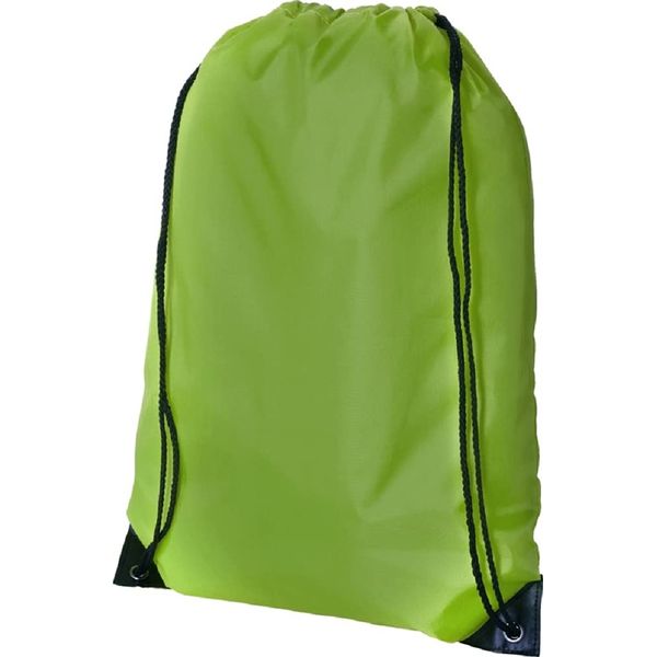 Centrix Premium Gymsac Drawstring Gym bag Rucksack - 15 Colours (LIME GREEN)