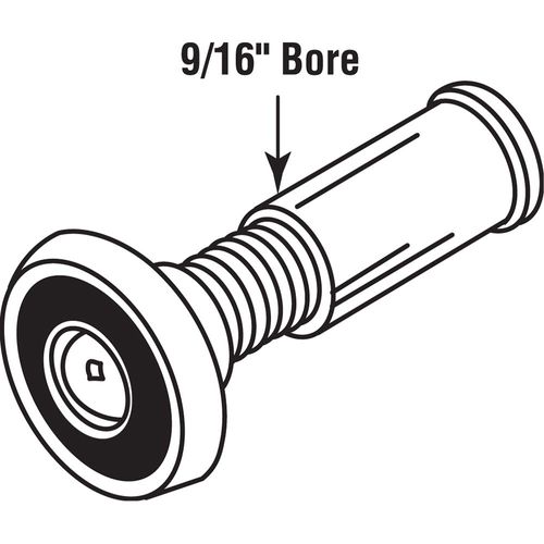 Prime-Line U 9893 Door Viewer, 1/2 In. x 180 Degree, Solid Brass Housing, Plastic Lens, Polished Brass Finish (Single Pack)