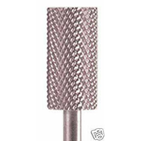 Acrylic Nail Drill Carbide Bit Large Barrel XXXtra Coarse 3XC Silver