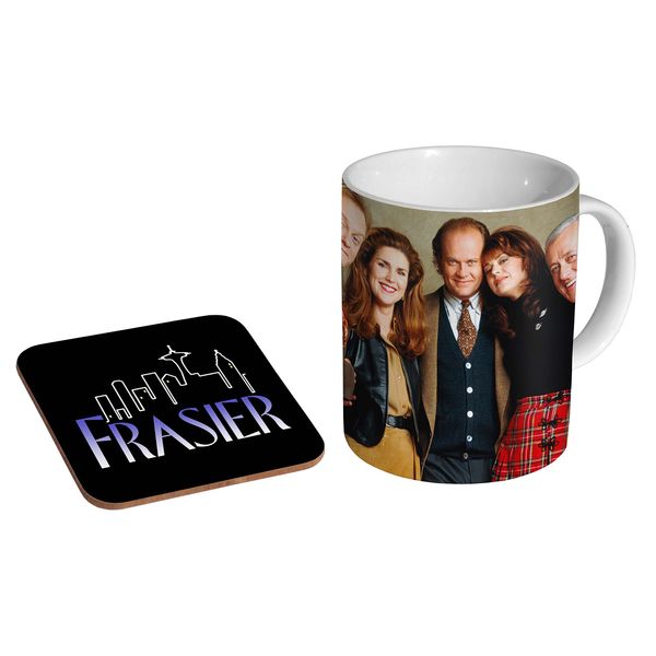 Frasier Awesome 90s Ceramic Coffee MUG + Coaster Gift Set …