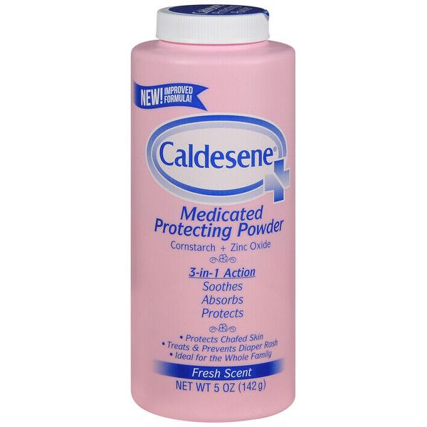 Caldesene Zinc Oxide & Cornstarch FRESH SCENT 5 oz (2 pack) PINK