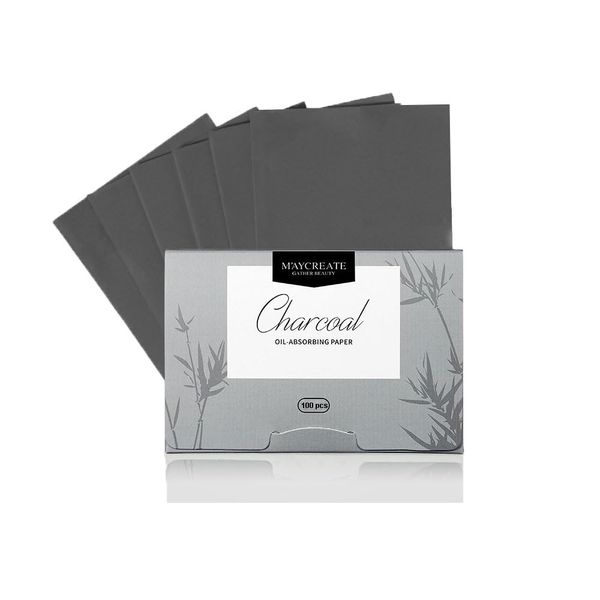 zalati Face Blotting Paper 4pack Oil Absorbent Sheets with Plant Essence Aroma for Unise Face Care Healthy - Bamboo Charcoal