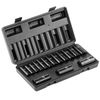 VEVOR Impact Sockets Set 15pcs 6-Point 3/8in Drive Bit Ratchet Tool Kit Case