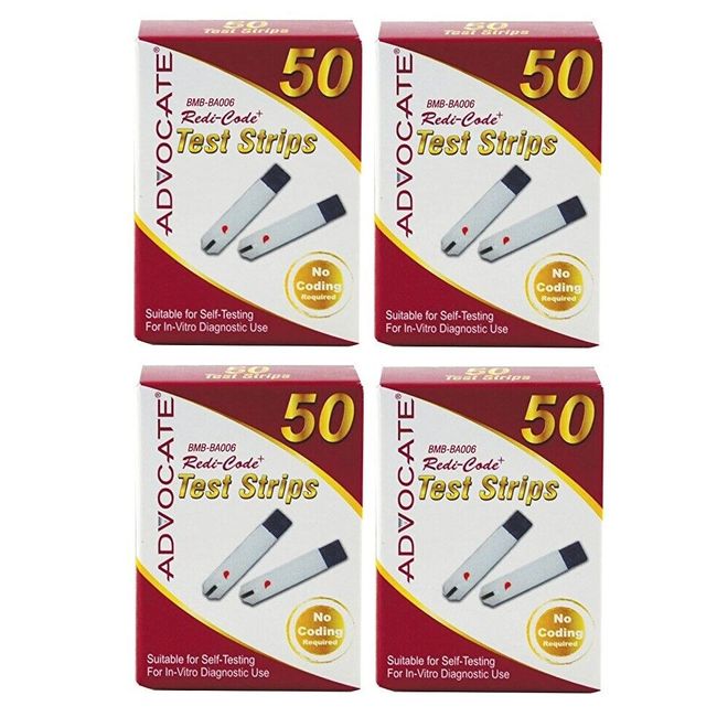 200 ct Advocate Redi Code(BMB-BA006A) Test Strips Exp 1yr + Free Fast Shipping👍