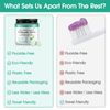 Toothpaste Tablets, Natural Peppermint Toothpaste Tabs, 150 Tablets Mouthwash Whitening Bite Tablets for Teeth, Fluoride-Free