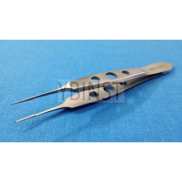 O R GRADE CASTROVIEJO MICRO SURGICAL SUTURE TYING TISSUE FORCEPS 1X2 TEETH 3.5"