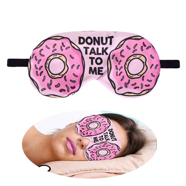 NganSuRong Novelty Funny Sleep Eye Mask Donut Eye Cover Blackout Travel Sleep Aid Rest Blindfold Rude Joke (Donut)