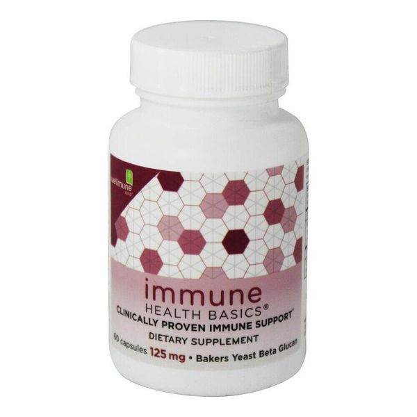 Immune Health Basics Beta Glucan with Wellmune WGP Immune Support 125 mg,60 Caps