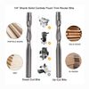 Sinoprotools Spiral Flush Trim Router Bits, Solid Carbide Flush Trim Router Bits, 1/4" Shank Down-Cut 1/4"X1/4"X1-1/8"X3"(1 Bits)