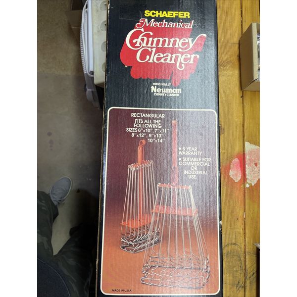 Schaefer Mechanical Chimney Cleaner Square 6-12" Originally Neumann New Sealed.