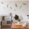azutura Hawk Bird Wall Sticker Pack Black