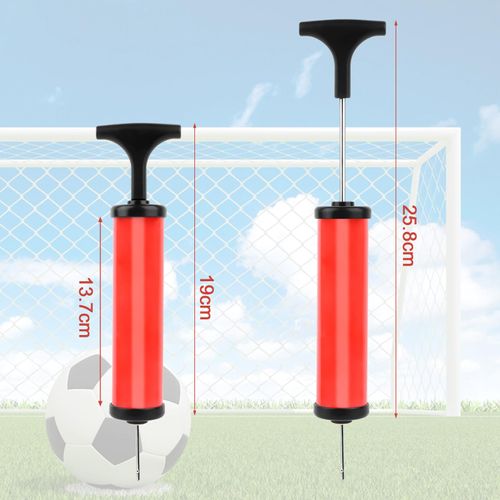 RISVOWO Ball Pump, Ball Pump with 6 Needles, 2 Nozzles and 1 Hose, Air Pump for Balloon, Basketball, Football, Volleyball, Rugby, Water Polo, Polo Ball