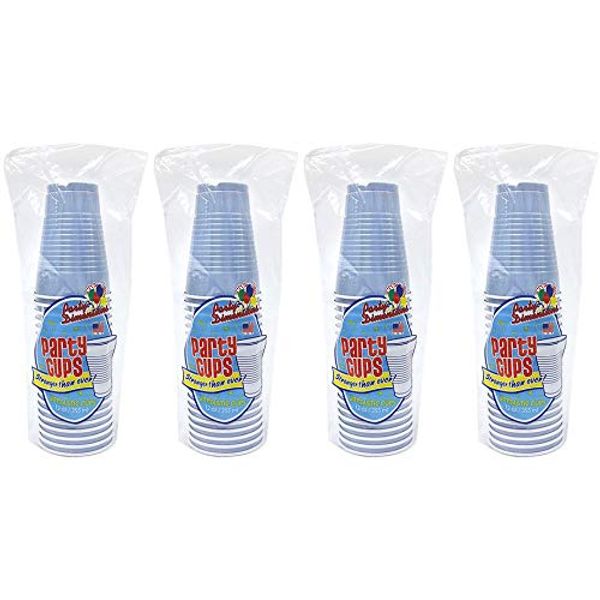 Party Dimensions 81132 20 Count Plastic Cup, 12-Ounce, Light Blue (4-(Pack))