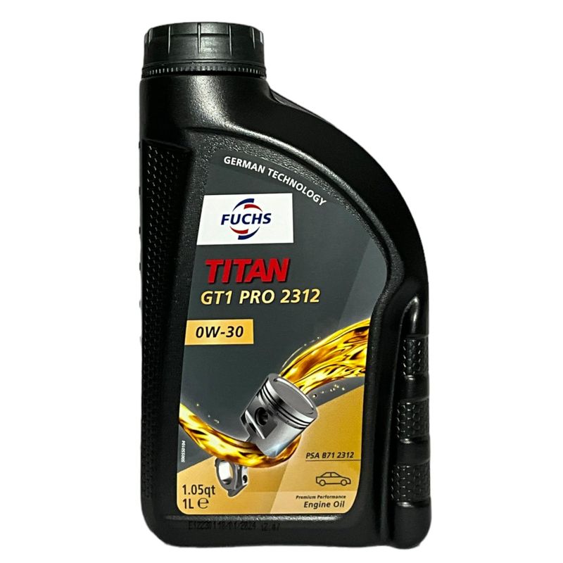 FUCHS TITAN GT1 PRO 2312 Fully Synthetic Engine Oil PSA B71 2312 ...