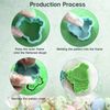 PTaizjjz 12 Pcs Easter Cookie Cutter Set,3D Plastic Easter Egg Stampers Set,Biscuit Cutters for Easter Party Supplies Decorations
