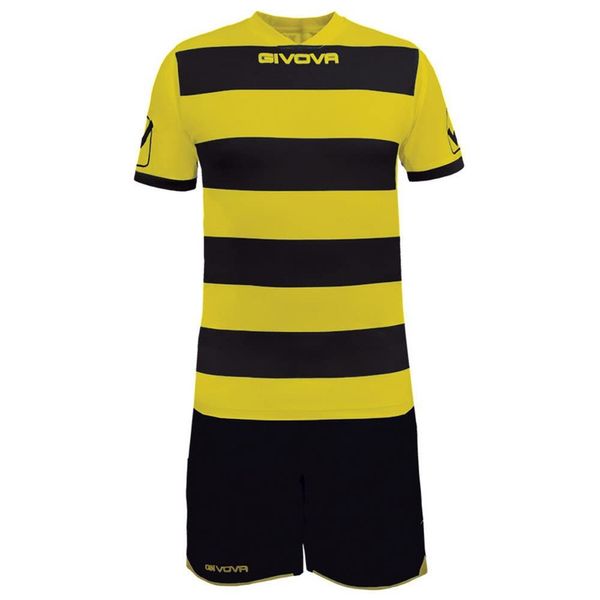 Givova, kit rugby, black/yellow, M