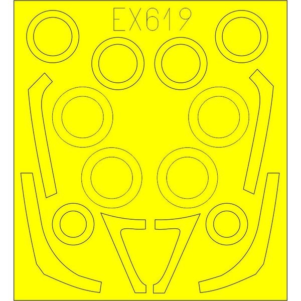 Eduard Mask 1:48 - F-16c/n (tamiya)