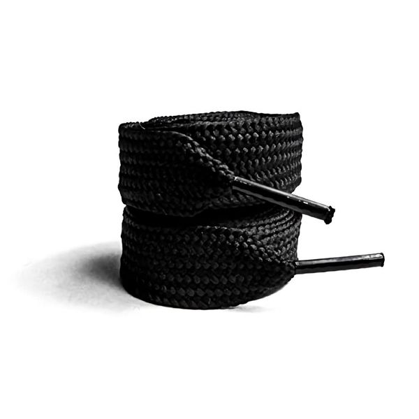 maxstrapz Big Wide Shoelaces 10mm and 15mm Fat Shoe laces for Skate shoes (Black 1.5 CM)