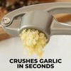 Premium Garlic Press Set - Rust Proof & Dishwasher Safe Garlic Mincer Tool