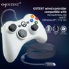 OSTENT Wired USB Controller Gamepad Joystick for Microsoft Xbox 360 Console Windows PC Laptop Computer Video Game Color White