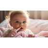 Milk Teeth Toothpaste (0-2 Years, 50ml) with First Steps Baby Toothbrush Set (3 Pack-Pink)