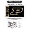 Purdue Boilermakers P Logo Banner and Tapestry Wall Tack Pads