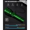 Super Bright LED Flashlight 1800000 High Lumens, Rechargeable Handheld Flashligh