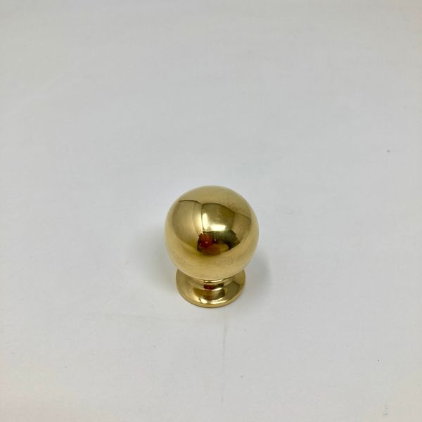 Polished Brass UNLACQUERED Cabinet Knobs and Handles (Bubble Knob)