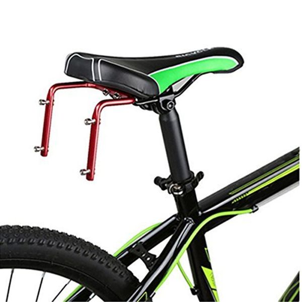 ECYC Bicycle Seat Post Double Water Bottle Holder Red Bottle Cage Rack