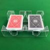 Yuanhe Clear 2 Deck Canasta Playing Card Tray-No Swivel Base