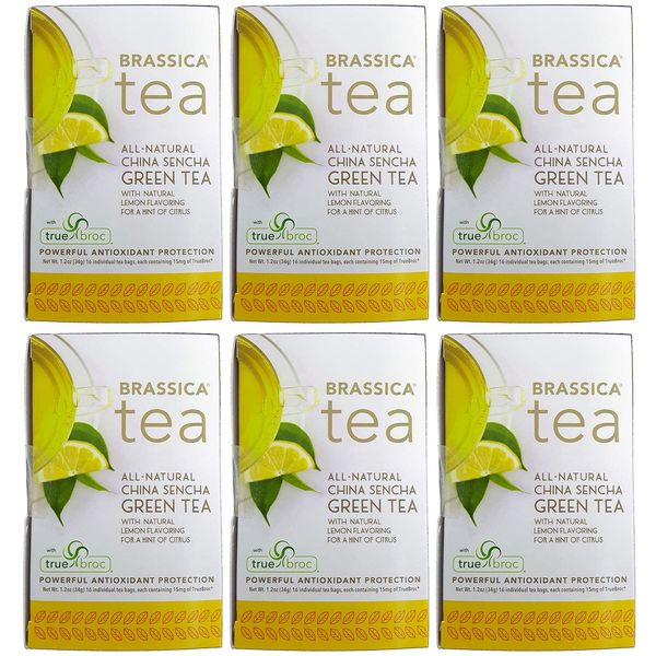 Brassica Tea Green Tea With Lemon & SGS Green Tea 16 Count