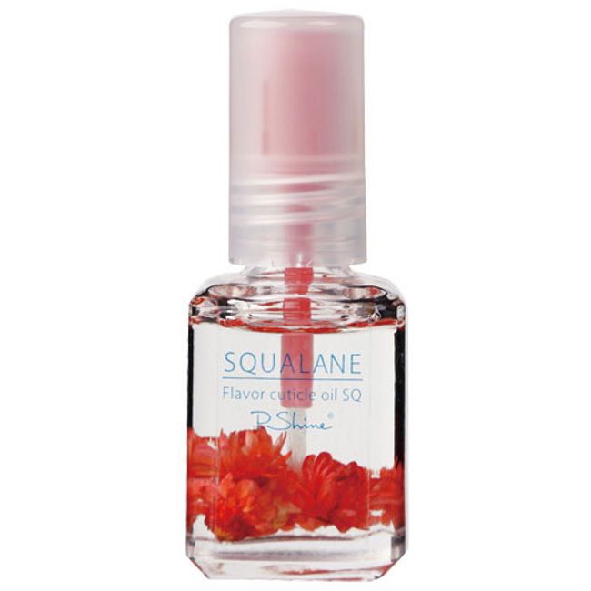 P.Shine Flavored Cuticle Oil with Dried Flowers 12ml Rose [Nekoposu not available] Nail supplies specialty store