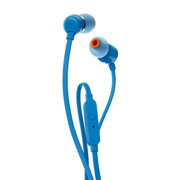 JBL T110 Wired In-Ear Headphones with JBL Pure Bass Sound, Blue